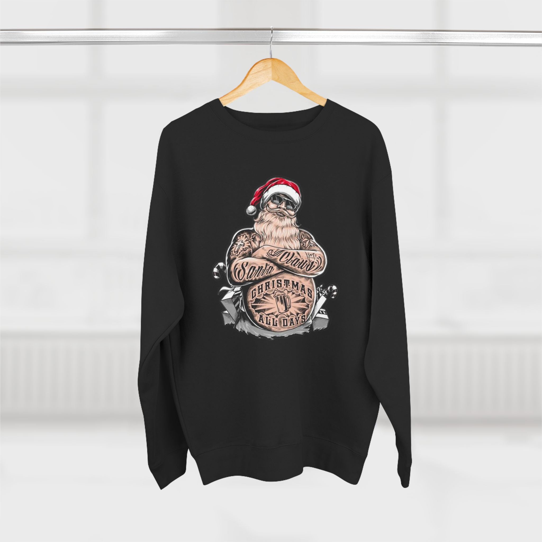 Christmas Jumper, Claus, Skateboard, Gift, Festive Season