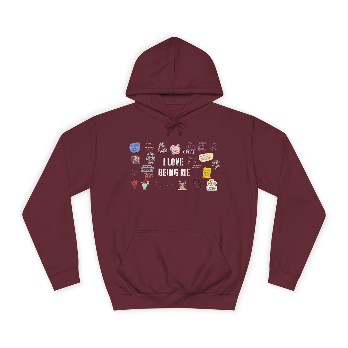 Motivationl Hoodie, Unisex, Self Affirmations, Comfort, Gift, Warm, Cozy