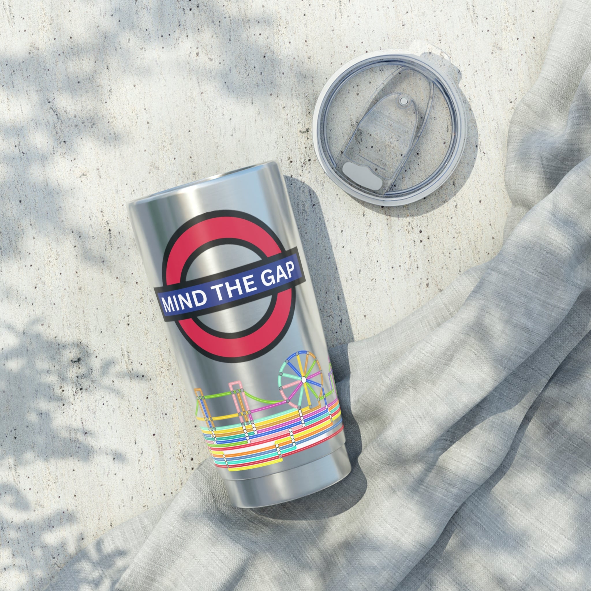 Travel Tumbler - Tube Map Landscape Design