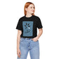Be Different T-Shirt — Whale Graphic Tee (White on Blue)