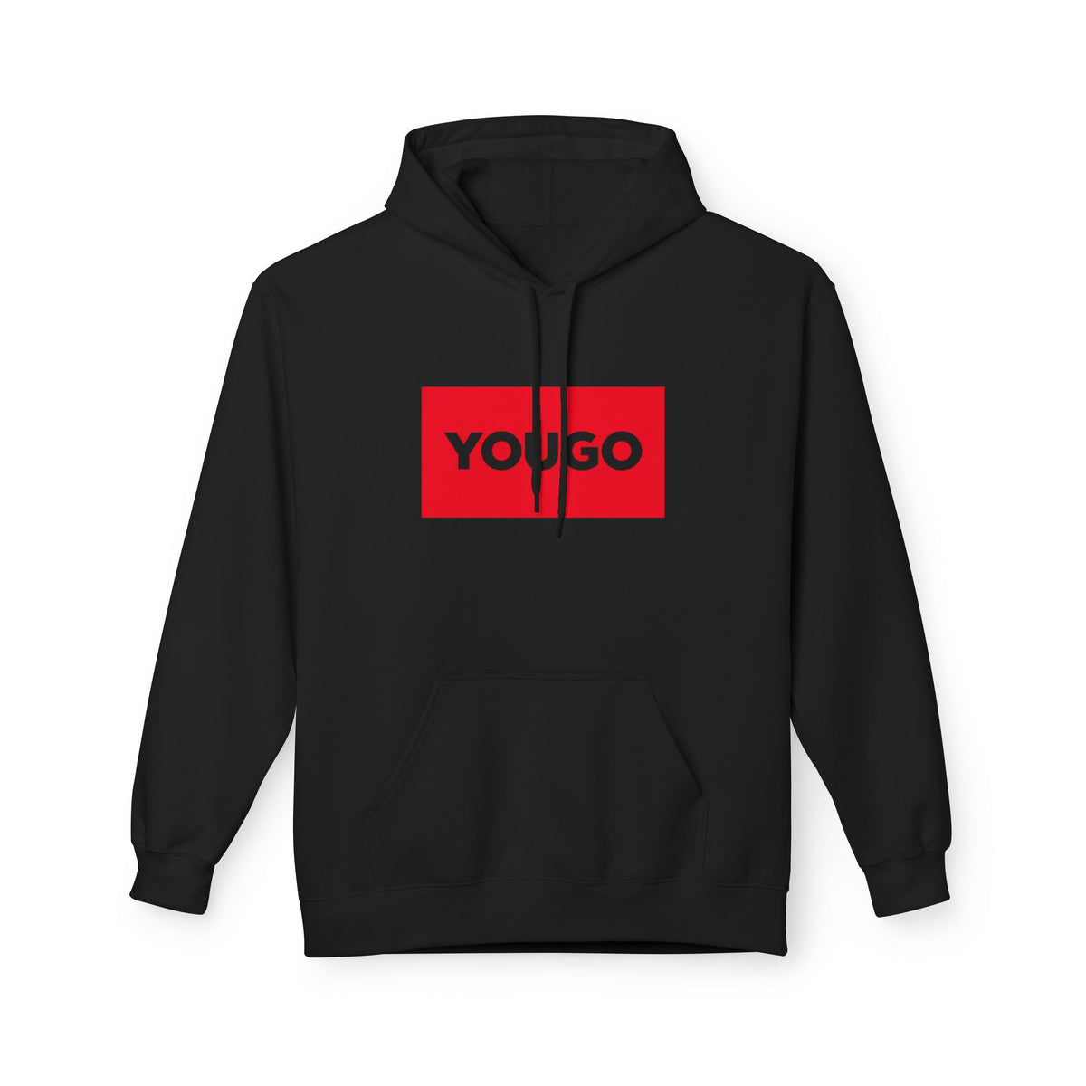 YOU GO Red Logo Hoodie — Bold Graphic Streetwear Pullover