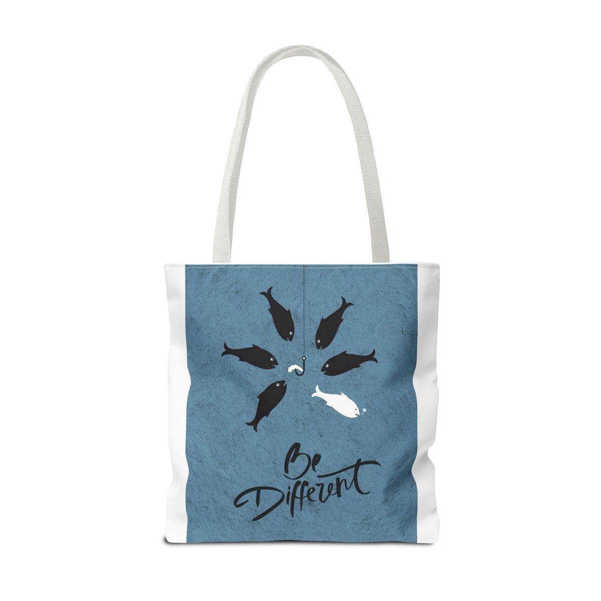 Be Different Whale Tote Bag — Inspirational Ocean Animal Canvas Tote