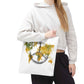 World Peace Map Tote Bag — Peace Symbol Watercolor Map Eco Shopper