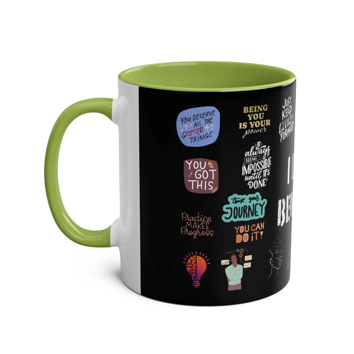 Love Yourself Two-Tone Coffee Mug, 11oz