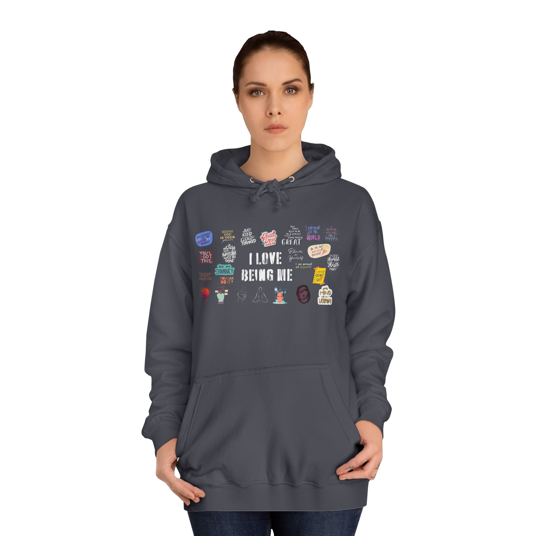 Motivationl Hoodie, Unisex, Self Affirmations, Comfort, Gift, Warm, Cozy