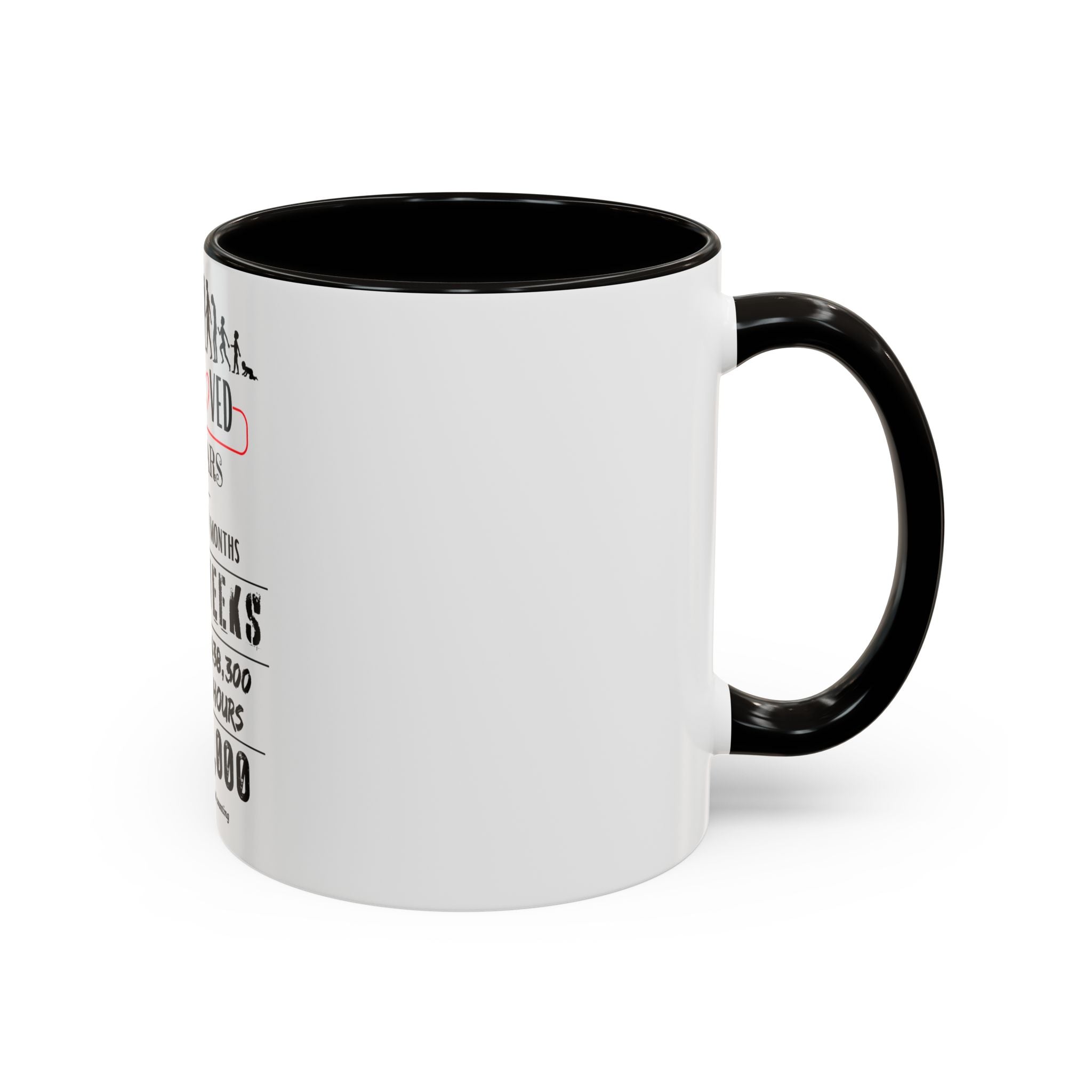 50th Birthday Two-Tone Coffee Mug, 11oz (US)