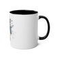 Cute Dog with Headphones Mug, Two-tone, 11oz - Conscience Garment