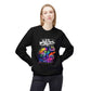 Colorful Chameleon Crewneck Sweatshirt — Vibrant Graffiti Lizard Graphic
