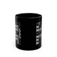 Mistakes Repeat Pattern Black Coffee Mug – Motivational Office Gift (11oz)