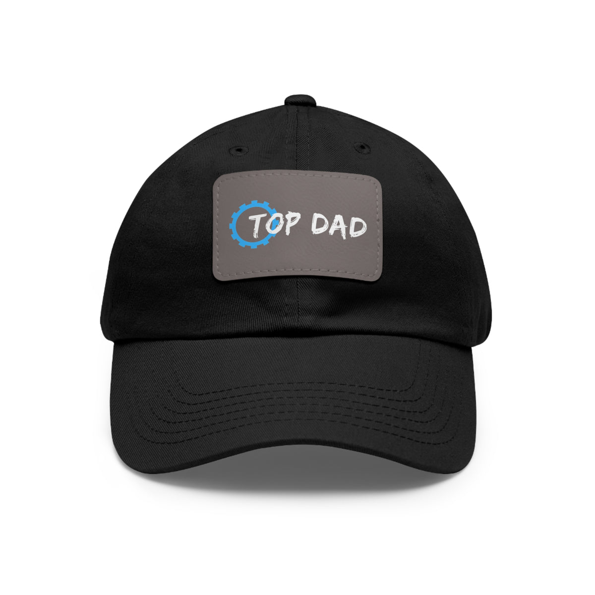Dad Hat with Leather Patch (Rectangle) - Conscience Garment