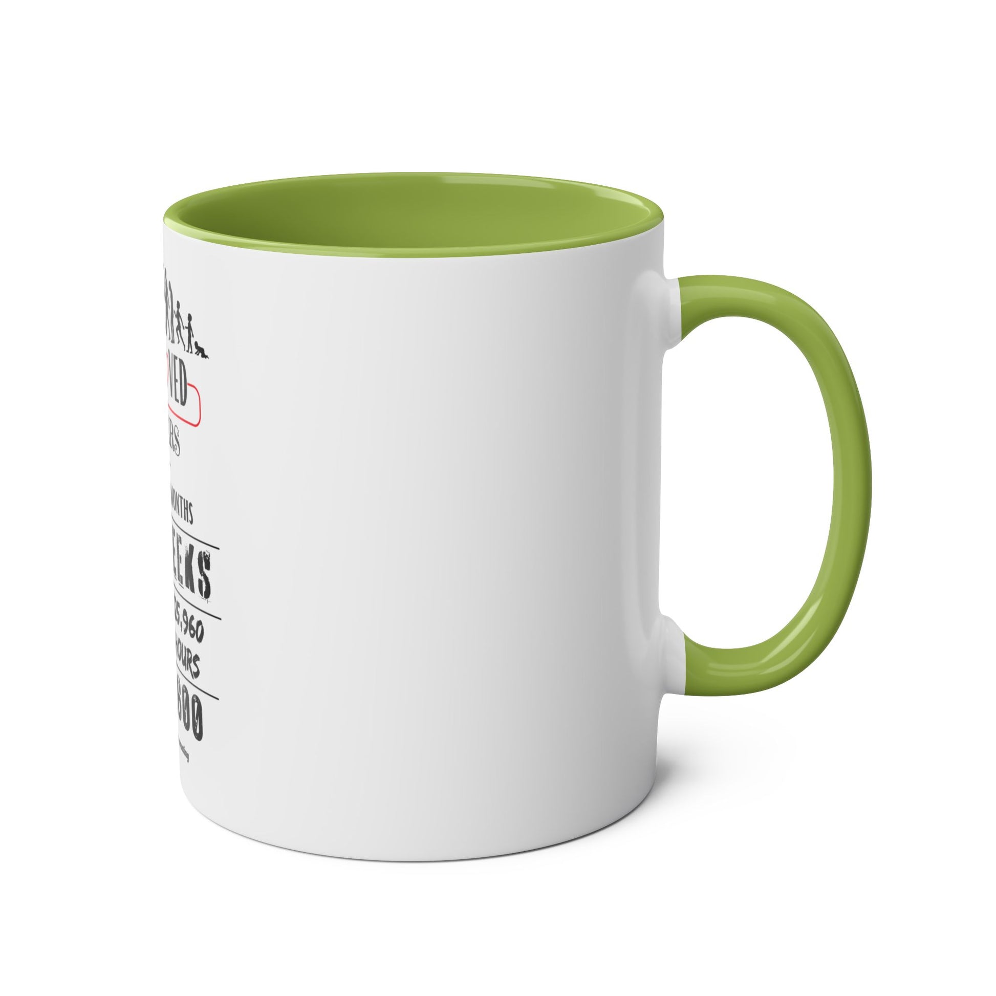 60th Birthday Two-Tone Coffee Mug, 11oz - Conscience Garment