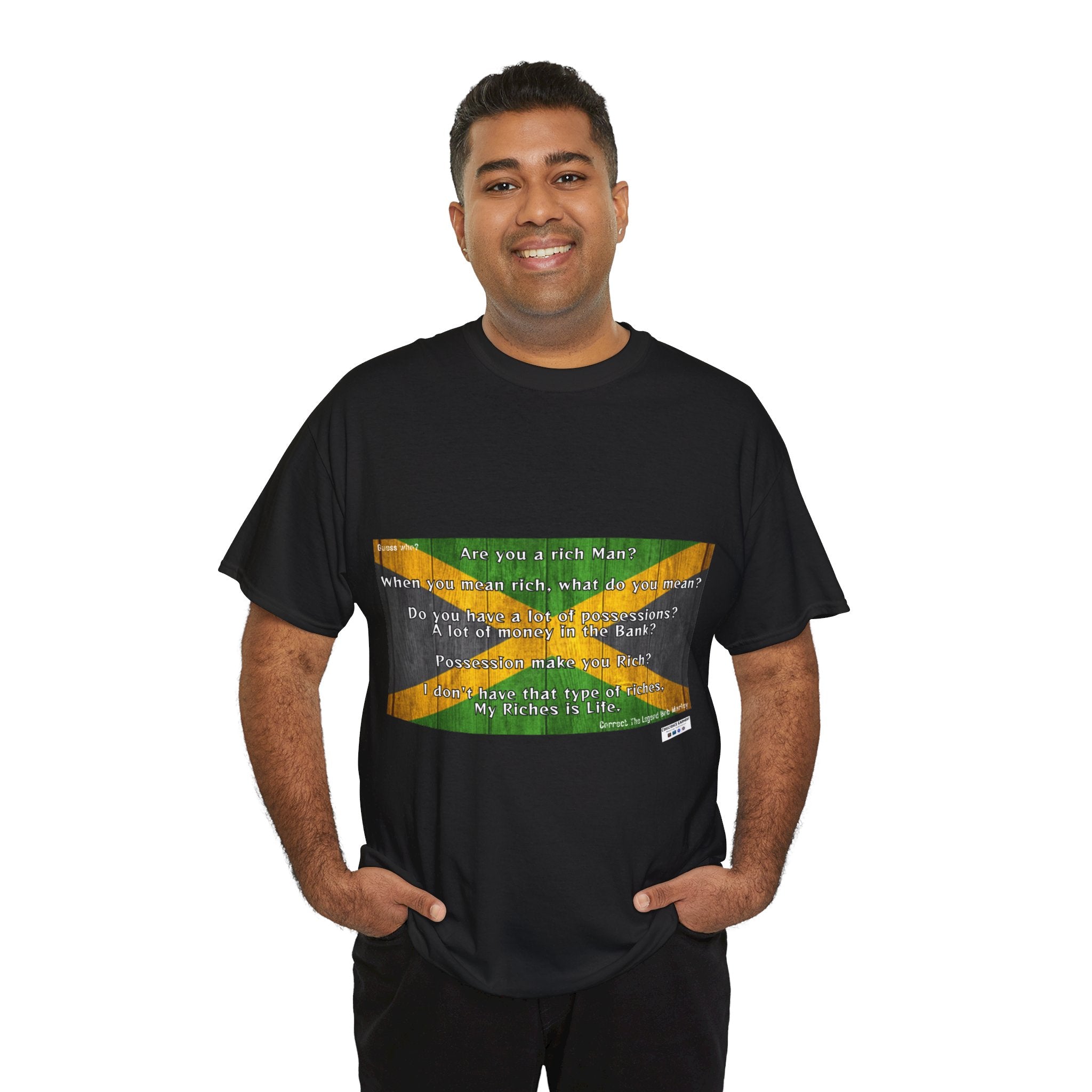 Bob Marley, T shirt, Jamaica, Flag, Gift, Mindfulness, Motivation, Inspiration, Conscience Garment, Wearing, Positive, White