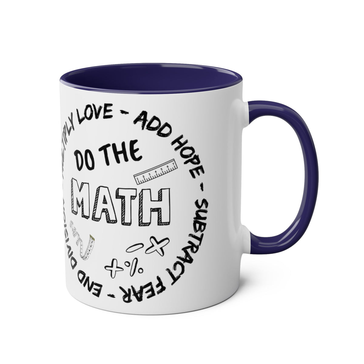 Do the Math Mug - Two-Tone, 11oz - Conscience Garment