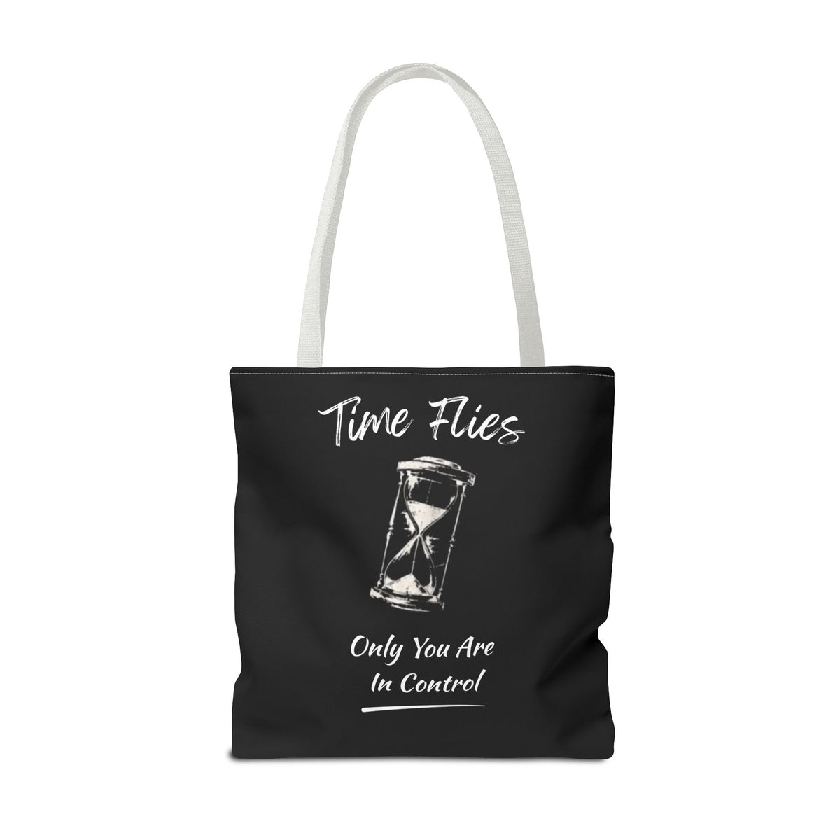 Time Flies Motivational Tote Bag