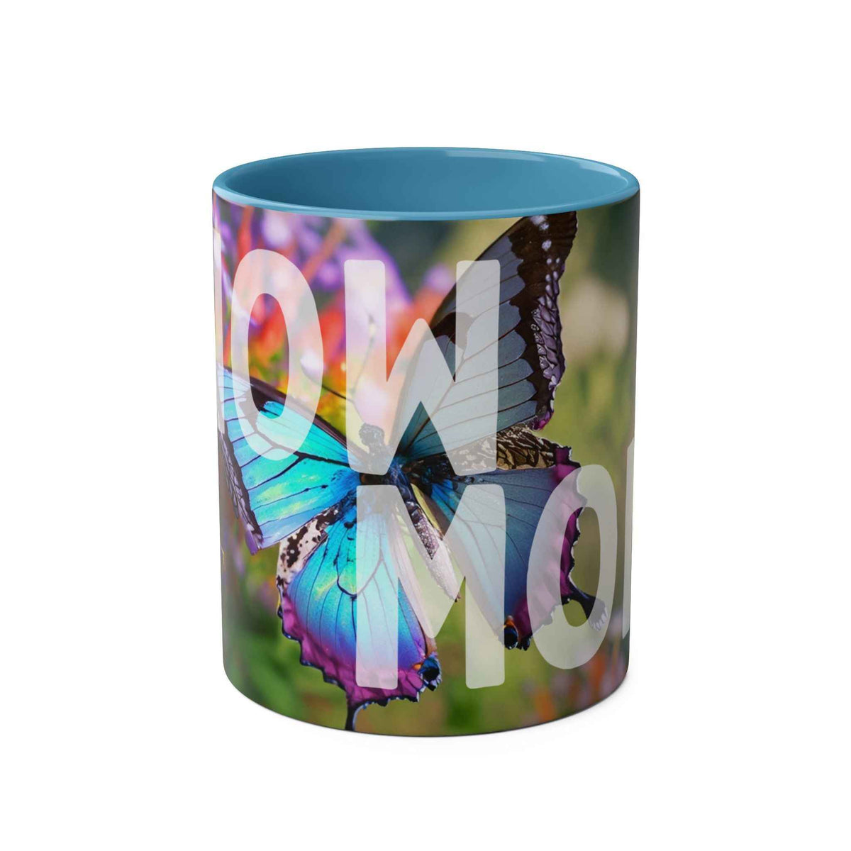 Wow Mom Coffee Mug, Two-Tone, 11oz