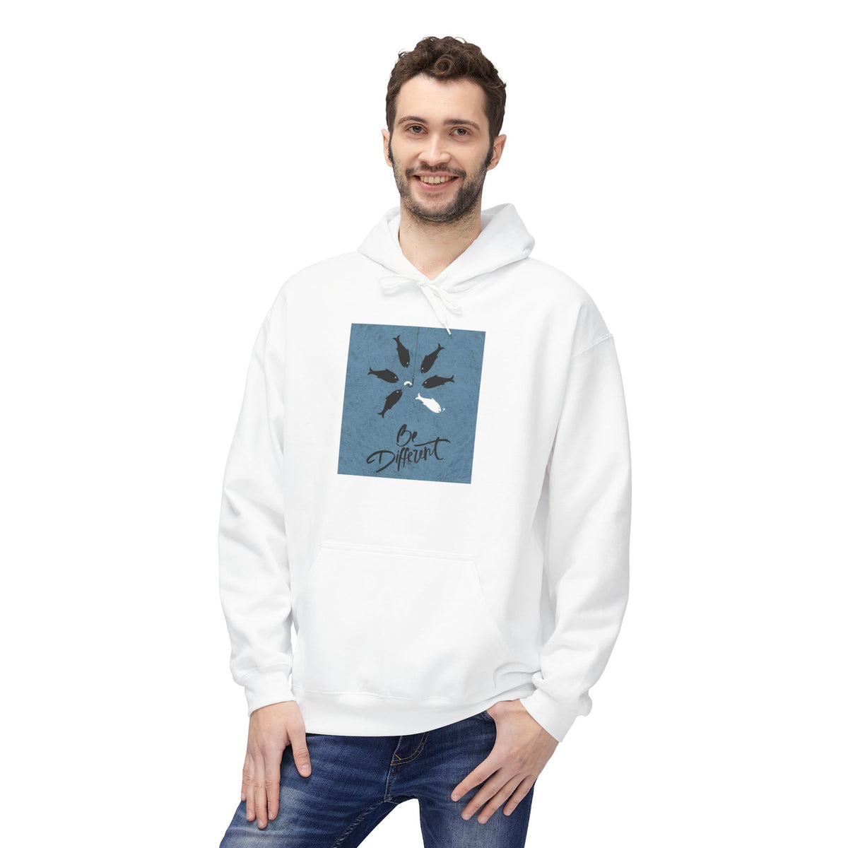 Be Different Motivational Hoodie — 'Thrive' Floral Graphic Pullover