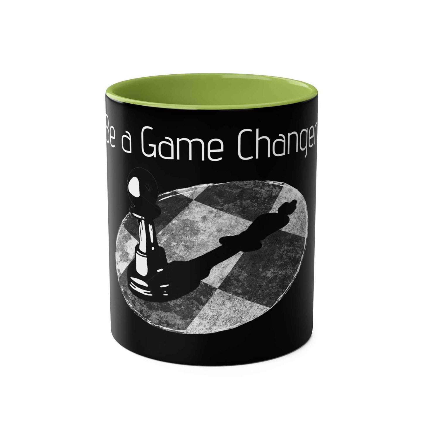 Be a Game Changer, Pawn over powering the King Two-Tone Coffee Mug