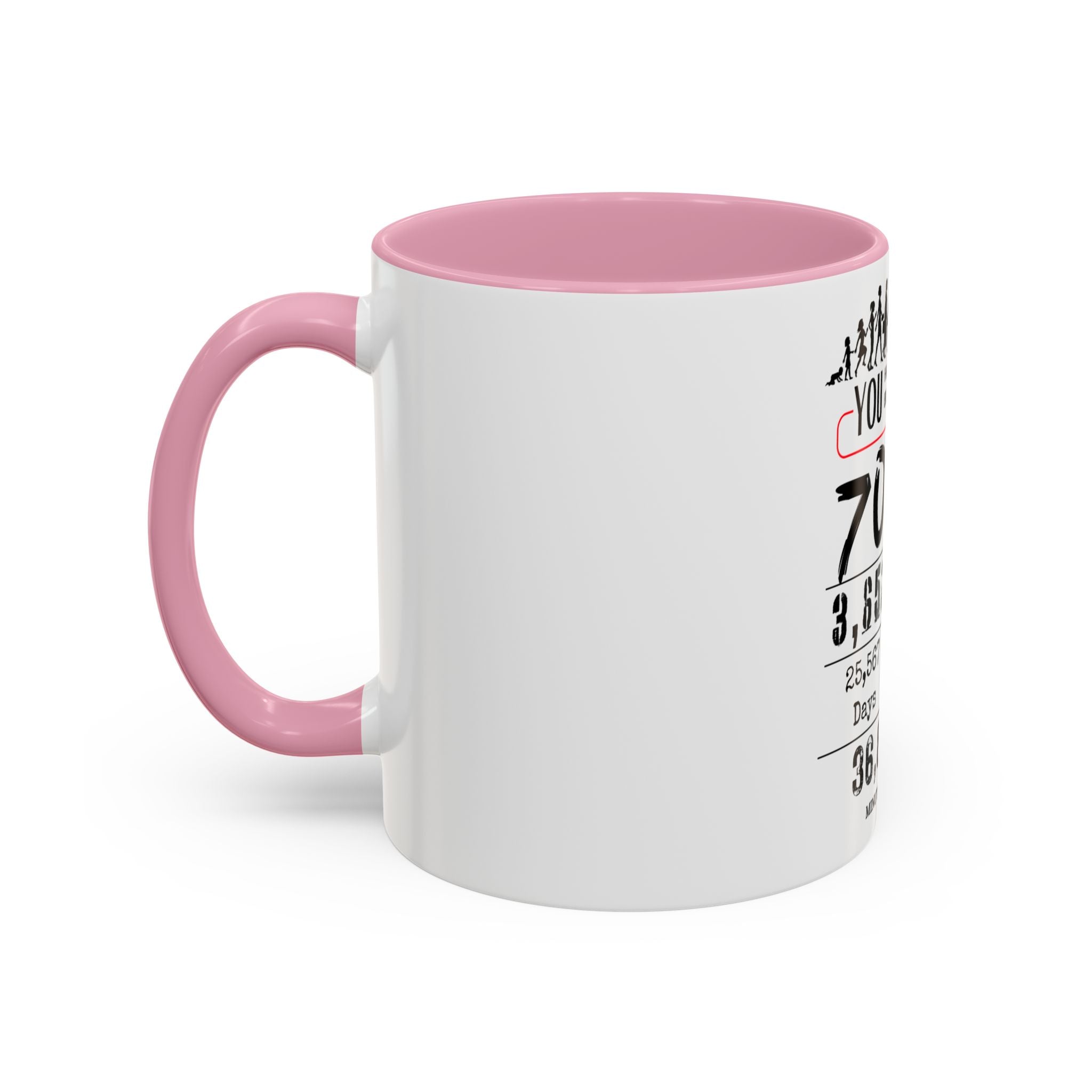 70th Birthday Two-Tone Coffee Mug, 11oz (US)