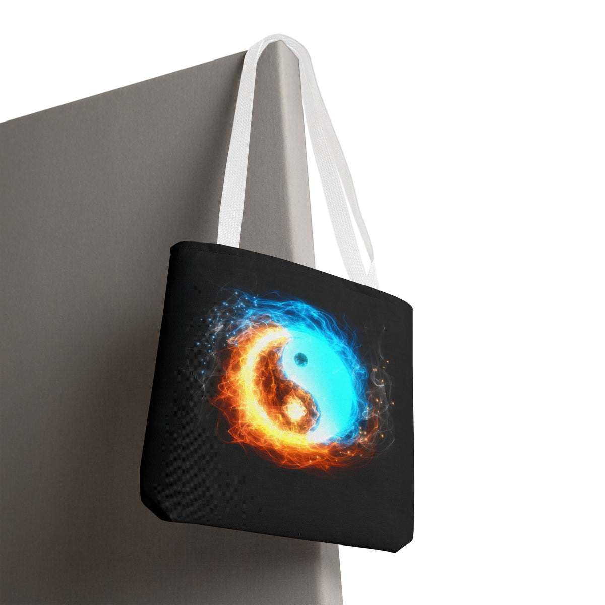 Fire and Ice Yin Yang Tote Bag