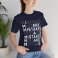 'Mistakes' Typography Black Tee