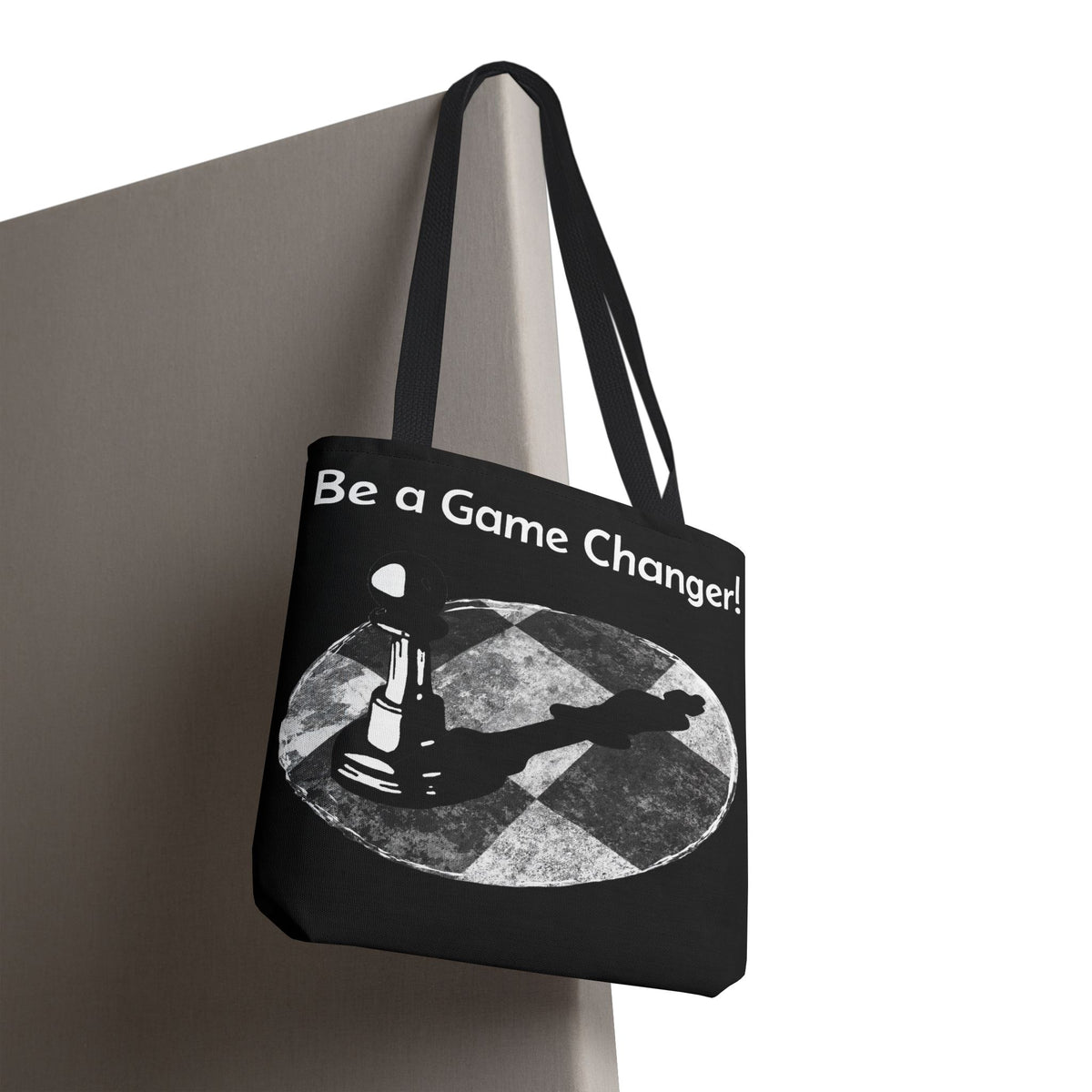 Be a Game Changer Inspirational Chess Tote Bag