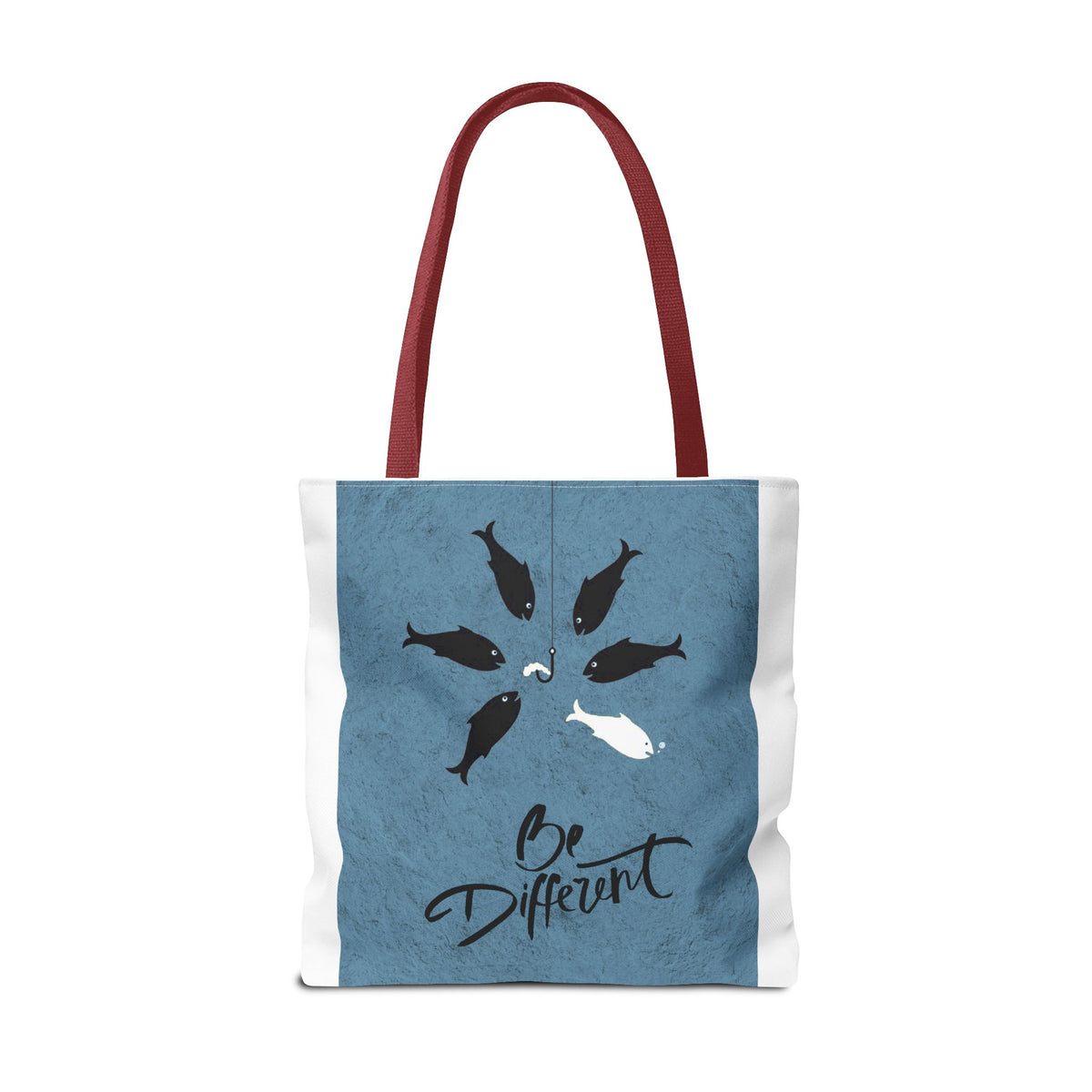 Be Different Whale Tote Bag — Inspirational Ocean Animal Canvas Tote