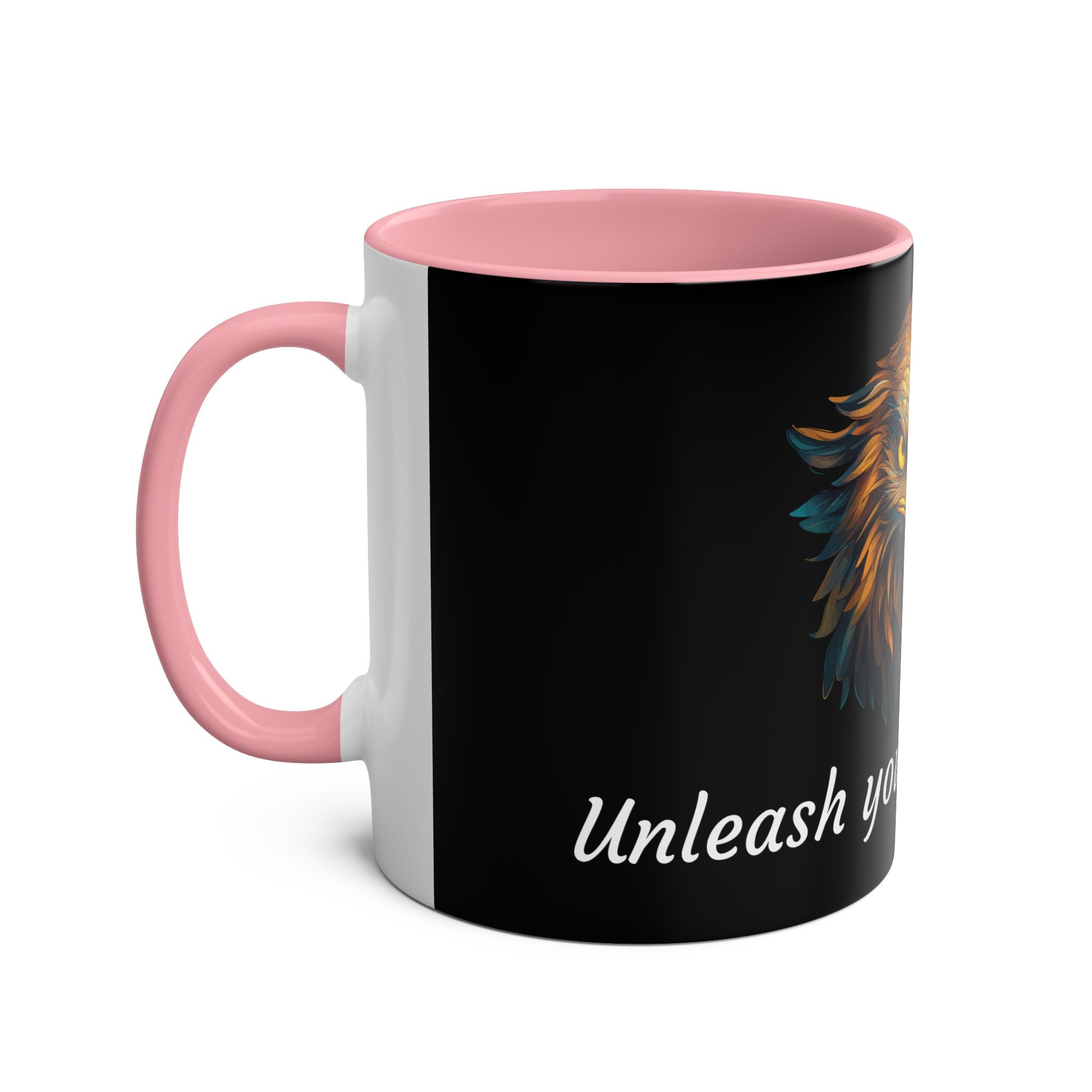 Eagle Two-Tone Coffee Mug, Birthday Gift, 7 Colors, Inspiration, Motivational