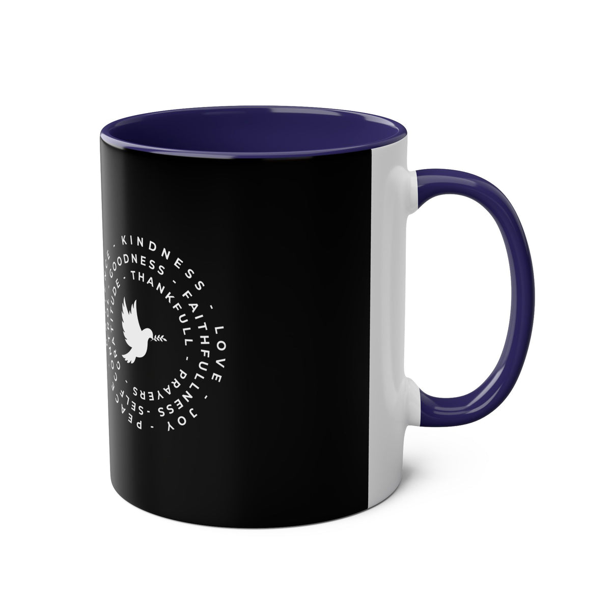 Mug with Dove and Harmony & meanigful words - Conscience Garment