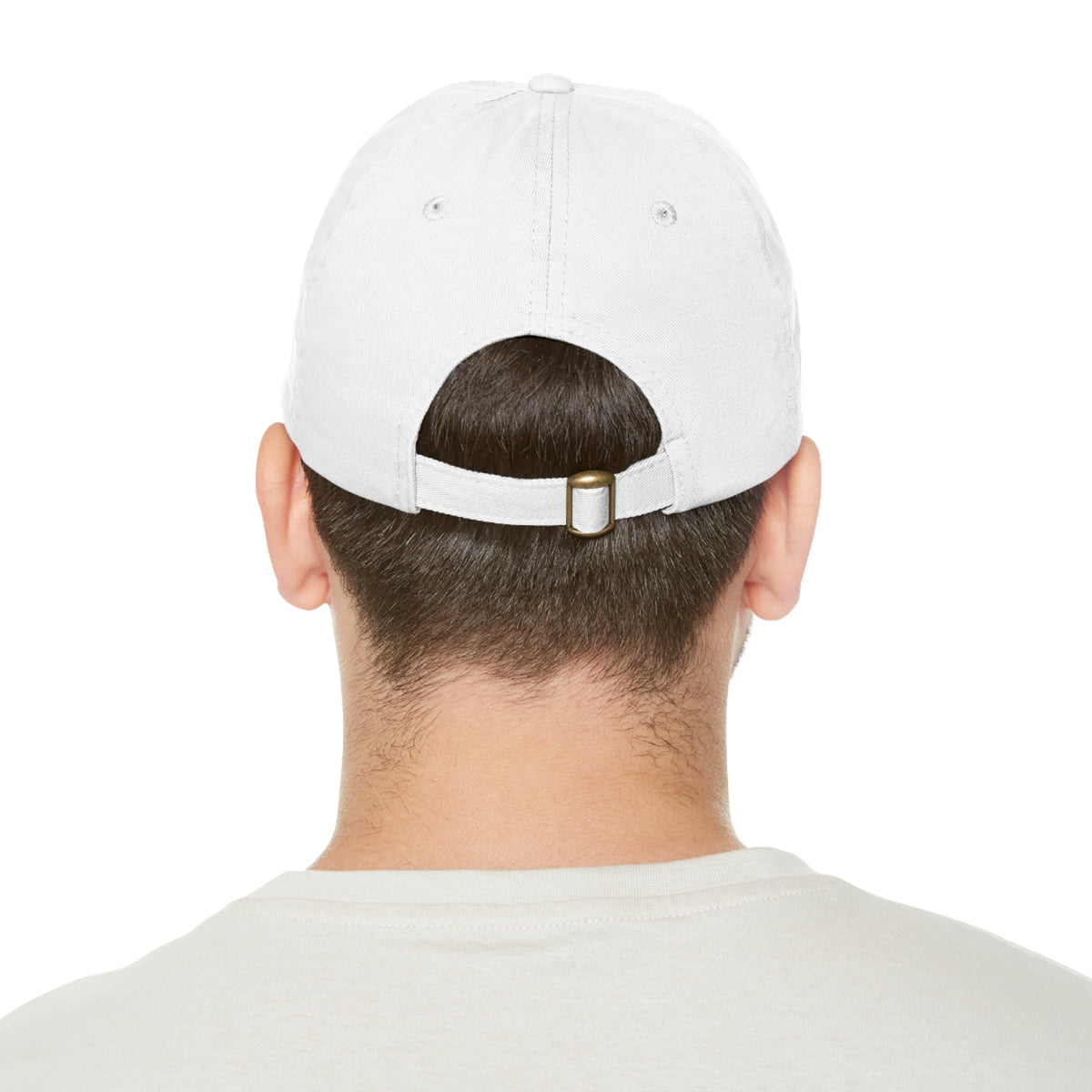 Dad Hat with Leather Patch (Rectangle) - Conscience Garment