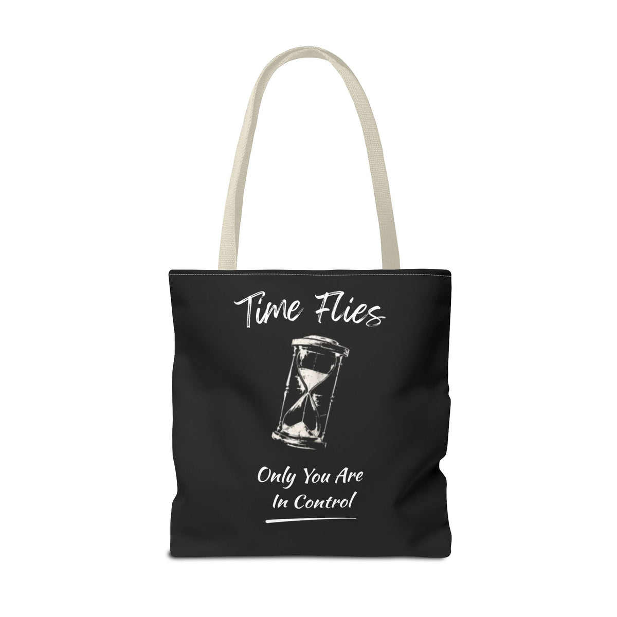 Time Flies Motivational Tote Bag
