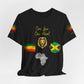 Simple Reggae Love Unisex T-shirt, Celebrate Unity, Peace, Culture, Music, Africa, Jamaica, Gift for Music Lovers, Festivals, and Holidays - Conscience Garment
