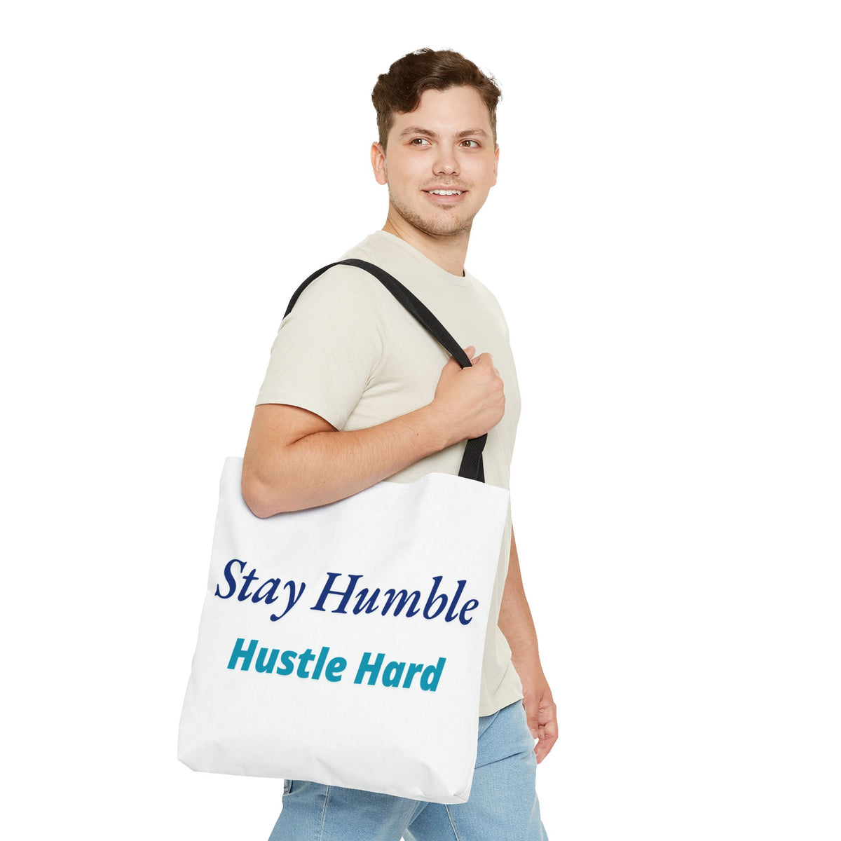 Stay Humble Hustle Hard Motivational Tote Bag