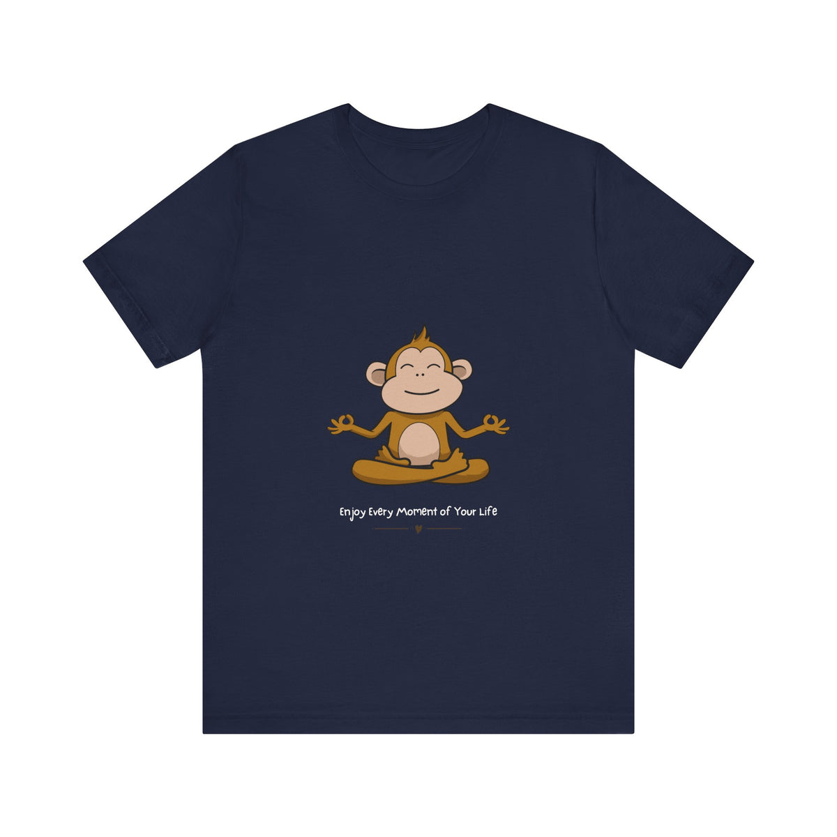 Yoga Monkey Tee - Enjoy Every Moment - Conscience Garment