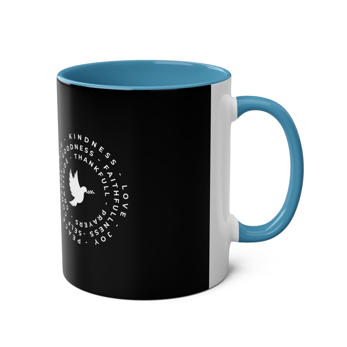 Mug with Dove and Harmony & meanigful words - Conscience Garment