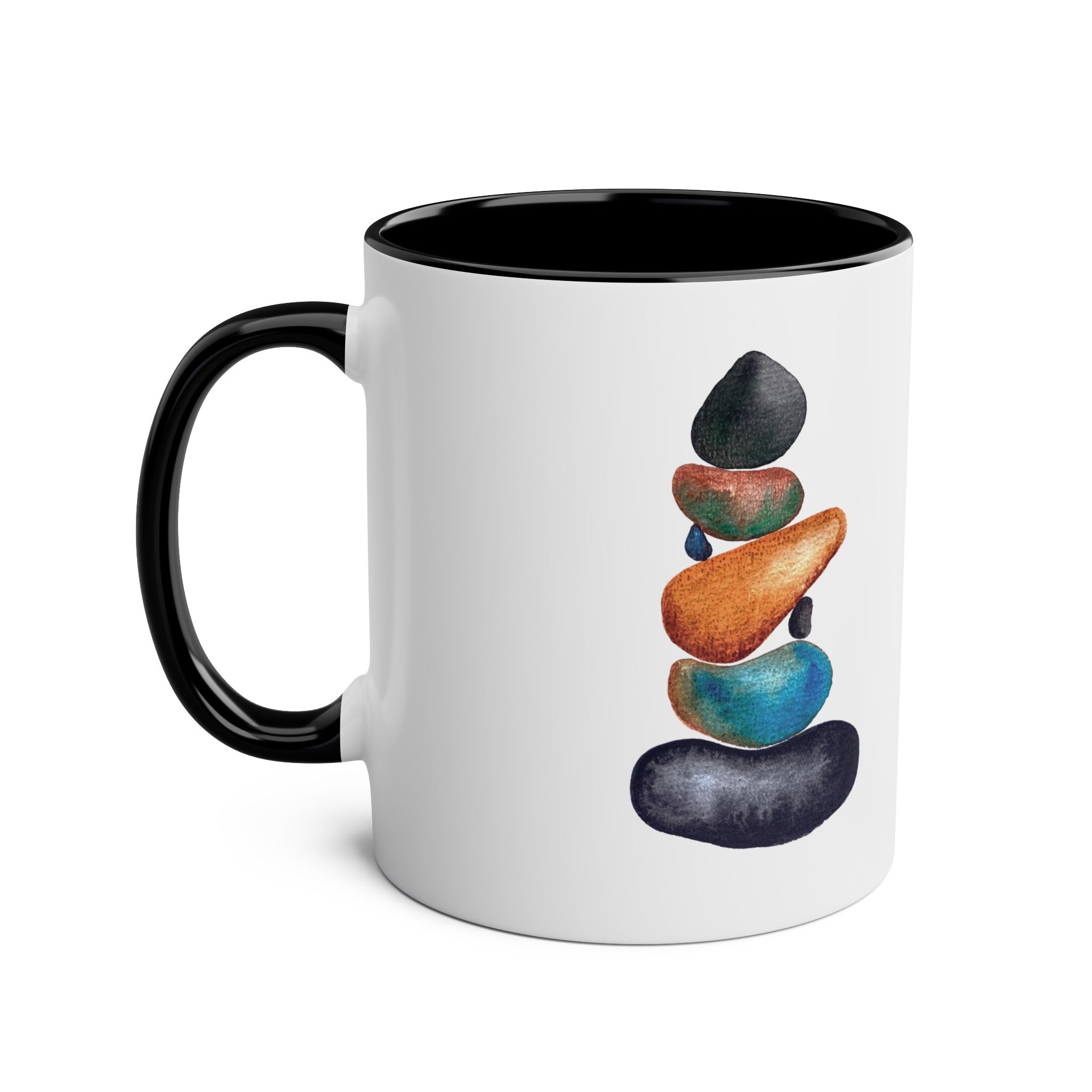 Finding your Balance, Two-Tone Coffee / Tea Mugs, 2 tone, Gift, Balance, Mindfulness, Motivational, Inspirational, Conscience Garment,