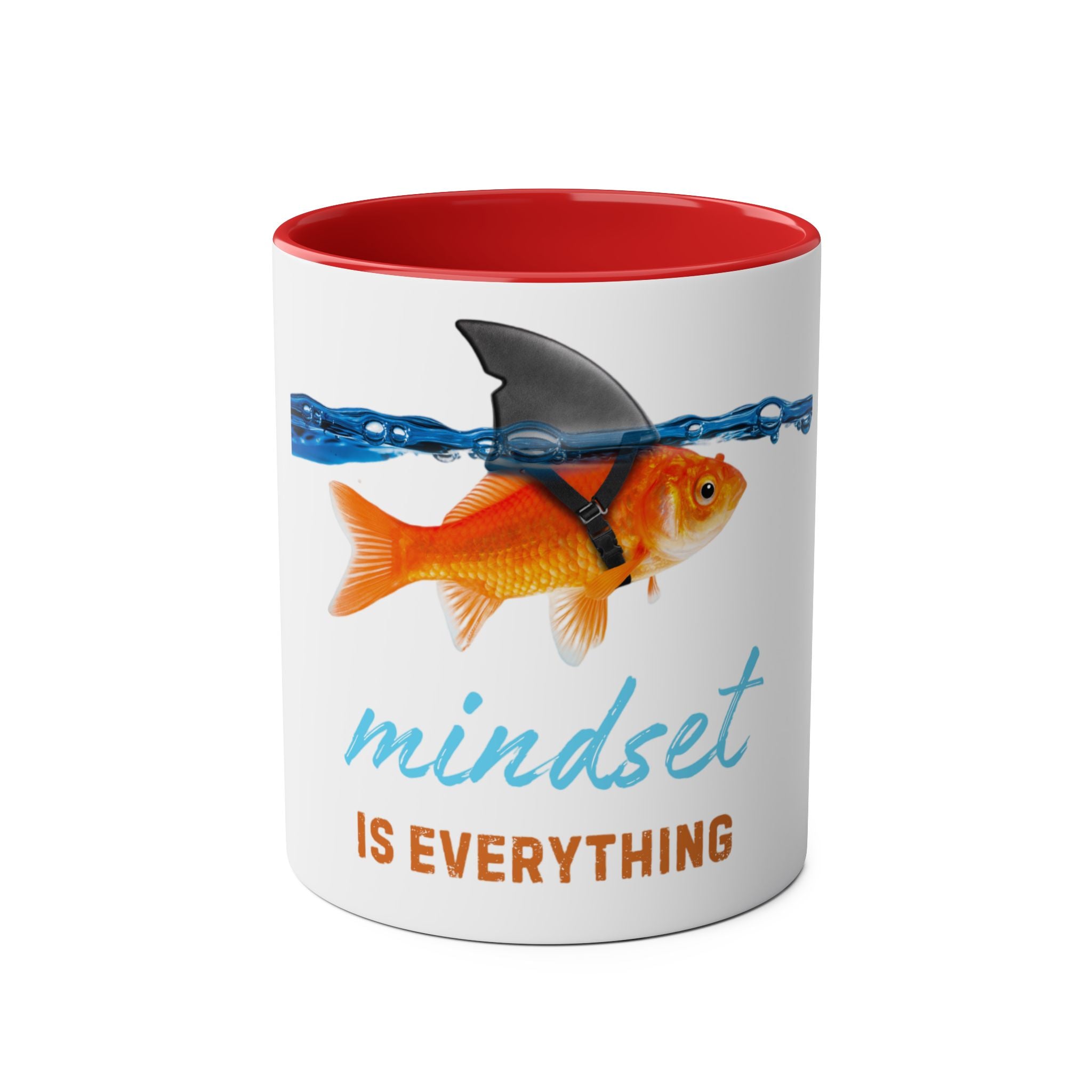 Mindset is Everything Two-Tone Coffee Mug, Birthday Gift, 7 Colors