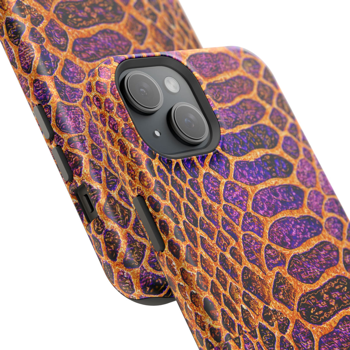 Purple-Gold Snake Skin Magnetic Impact Case