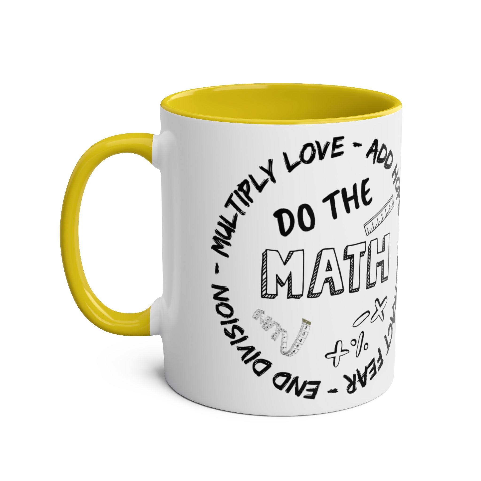 Do the Math Two-Tone Coffee Mug, Birthday Gift, 7 Colors