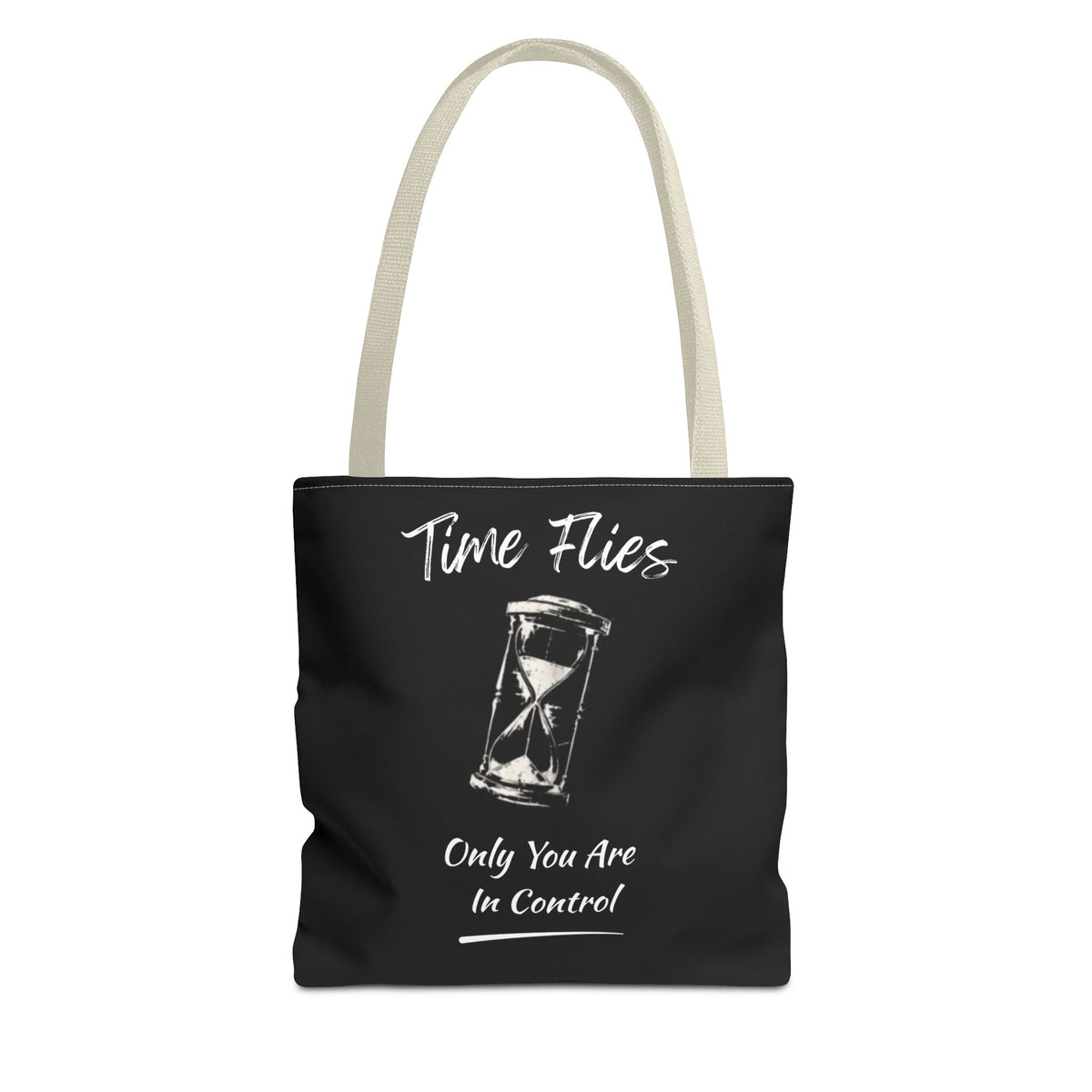Time Flies Motivational Tote Bag
