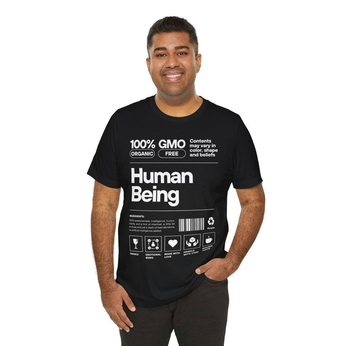 Funny Unisex Tee - Human Product Overview Design - Conscience Garment