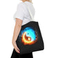 Fire and Ice Yin Yang Tote Bag