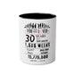 30th Birthday Two-Tone Coffee Mug, 11oz