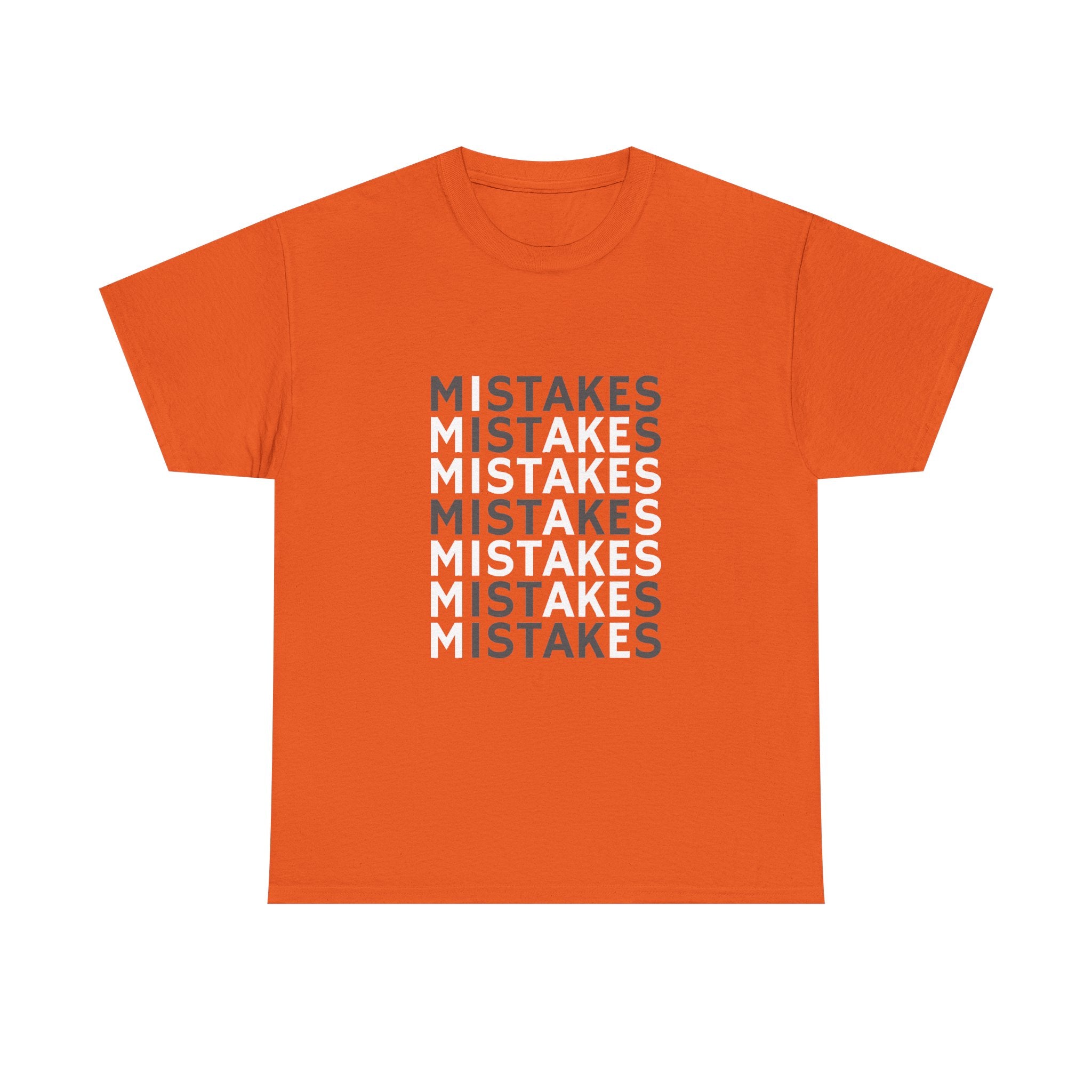 Mistakes Repeat Graphic Tee — Black Typographic T-Shirt