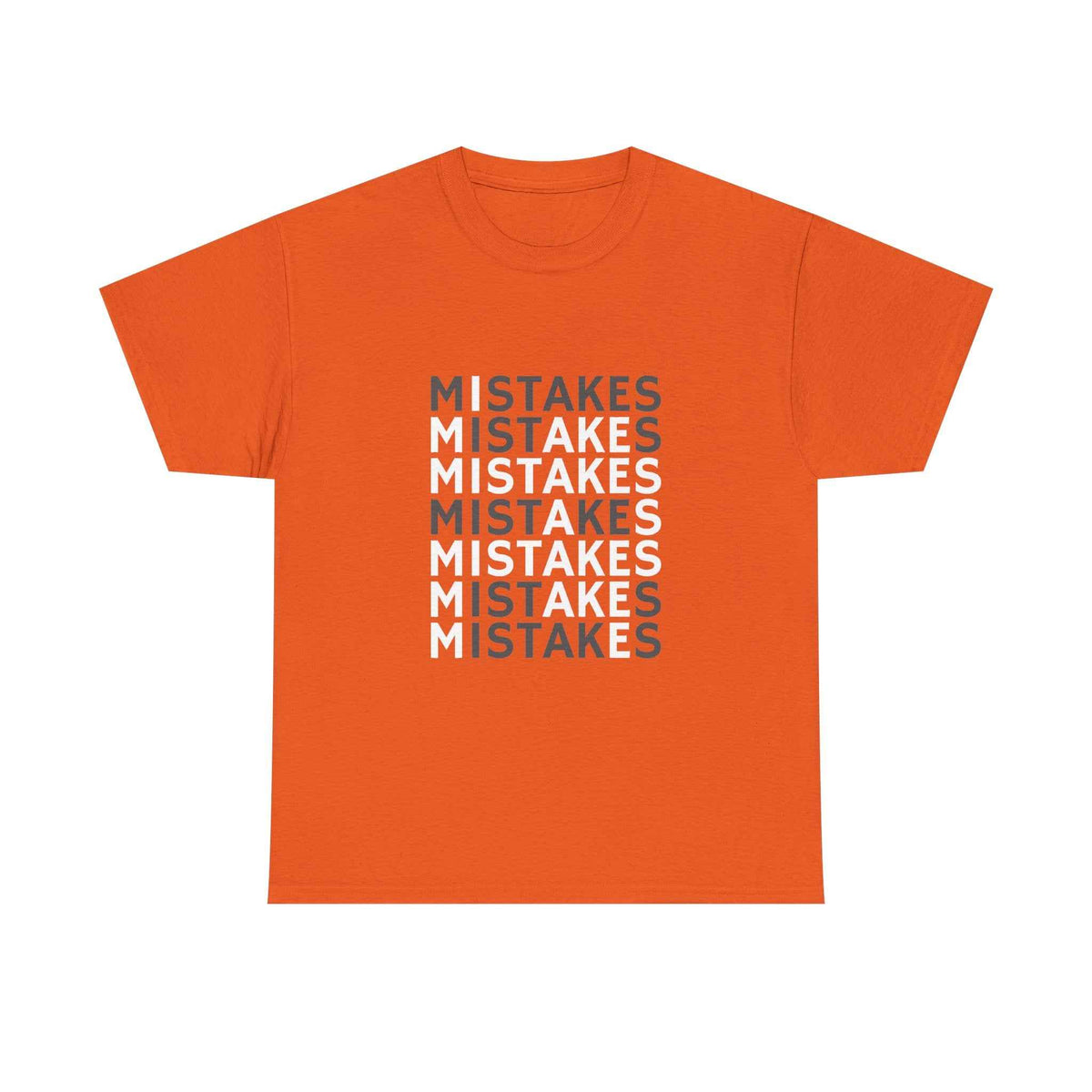 Mistakes Repeat Graphic Tee — Black Typographic T-Shirt