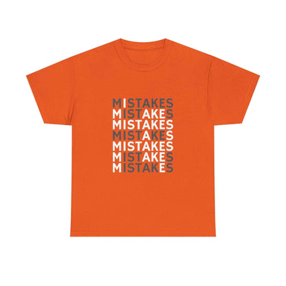 Mistakes Repeat Graphic Tee — Black Typographic T-Shirt