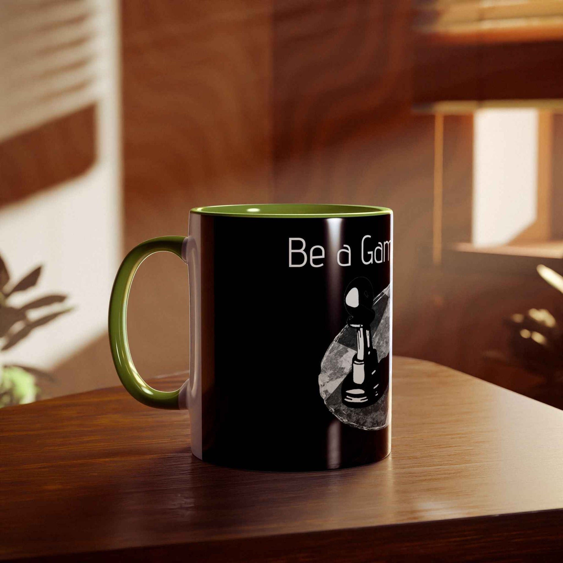Be a Game Changer, Pawn over powering the King Two-Tone Coffee Mug