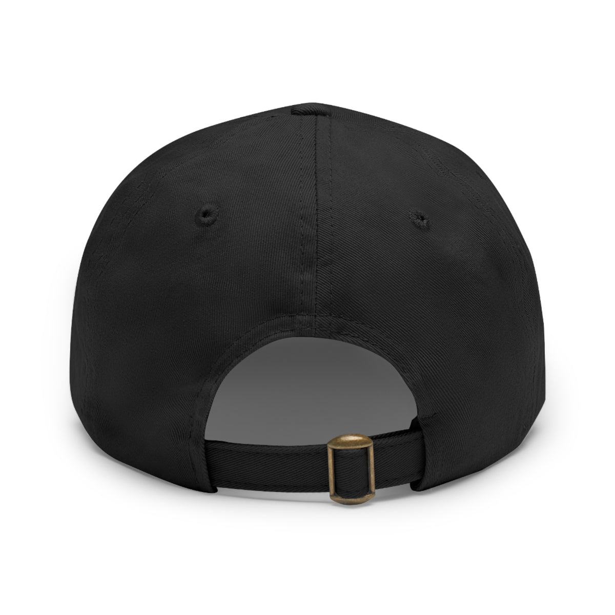 Dad Hat with Leather Patch (Rectangle) - Conscience Garment