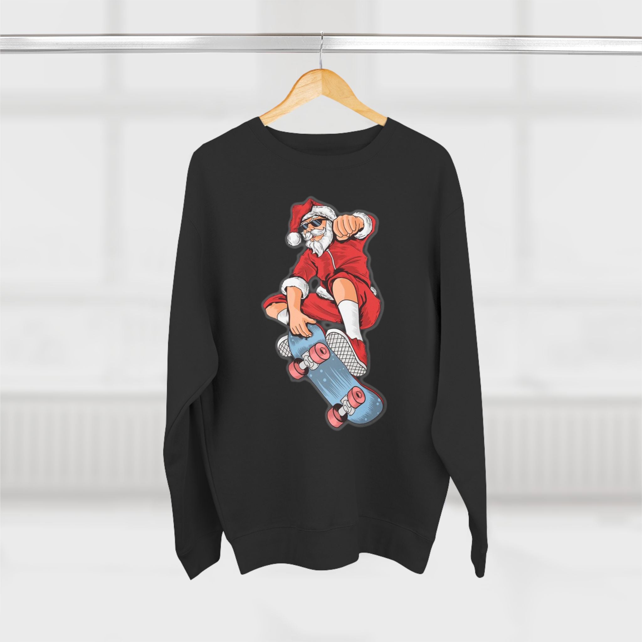 Christmas Jumper, Santa Claus, Skateboard, Gift, Festive Season