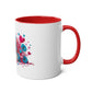 Love and Hearts Two-Tone Mug, 11oz - Conscience Garment