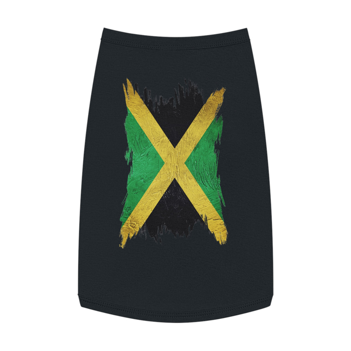 Jamaican Flag Pet Tank Top — Reggae Pride Dog Shirt